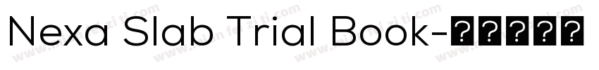Nexa Slab Trial Book字体转换